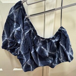 Banana Republic Navy Tie-Dye Top